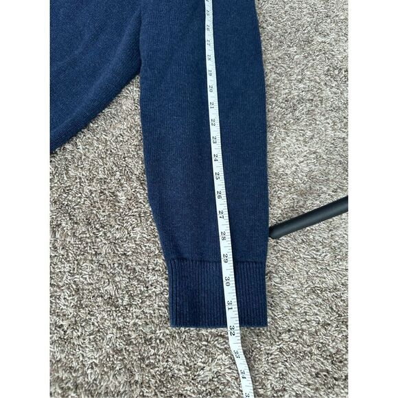 Vintage L.L. Bean Crewneck Pullover Sweater Men’s XL Cotton Cashmere Navy Blue - Picture 7 of 8